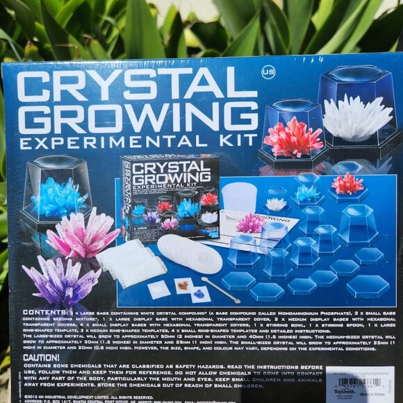 NEW 7 Crystal 4M Crystal Growing Science Experimental Kit Chemistry Display Case - Picture 5 of 12